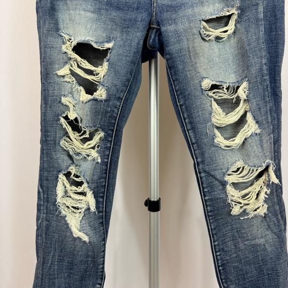 BKE Payton Distressed Ankle Skinny Jeans Women’s 26 Mid Rise Stretch - Picture 2 of 12